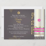 PixDezines Tallit/Étoile de David/do-it-yourself a<br><div class="desc">PixDezines faux bat mitzvah tallit de soie.. taillé avec faux or, argent, cuivre et rose chaud .. draps sur votre invitation.. arrière - plan est bien sûr, personnalisable, ainsi que les polices et ses couleurs. Le tallit a de l'argent, de l'or, du cuivre et du rose. Veuillez nous envoyer un...</div>