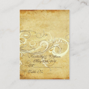 PixDezines vintages tournois crème cartes de place