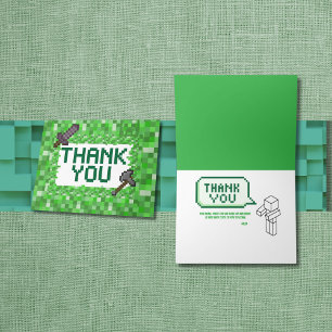 Pixel art Bâtiment vert plié Merci 