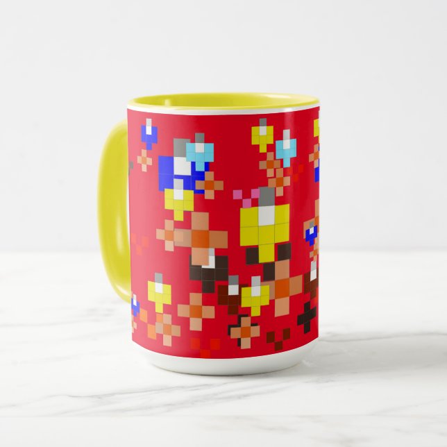 Pixel Art Impressionnisme - Été 2023 Mugs (Devant gauche)