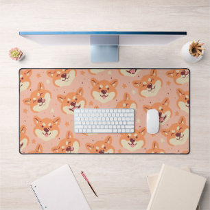 Pixel Art Shiba Inu Desk Mat