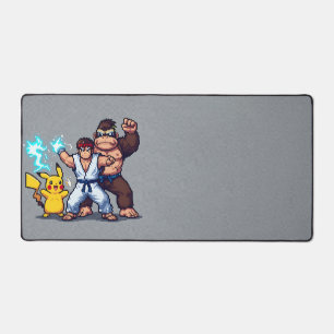 Pixel Power Trio Desk Mat - Gaming Legends