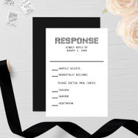 Pixel 'Réponse' carte RSVP de mariage