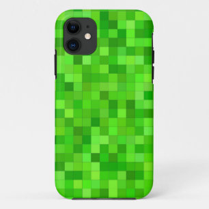 Pixels de jeu vert   coque iphone personnalisé