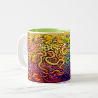 Pixies Arc-en-ciel Mug à café à deux tons