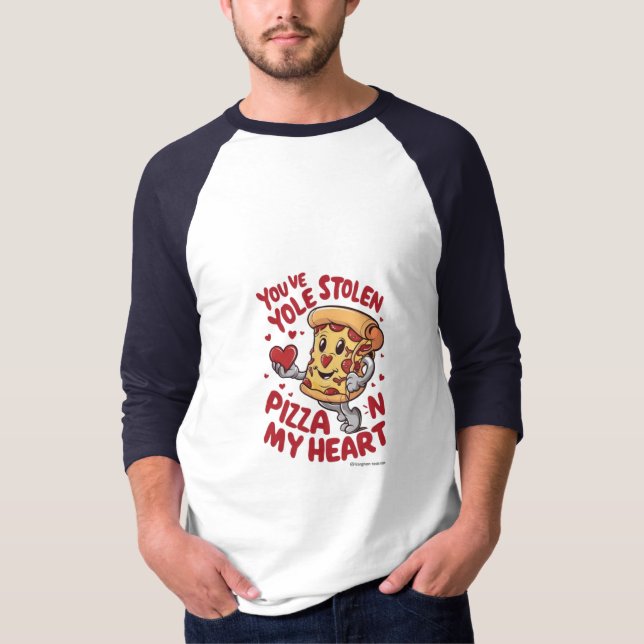 Pizz nn mon coeur T-shirt (Devant)