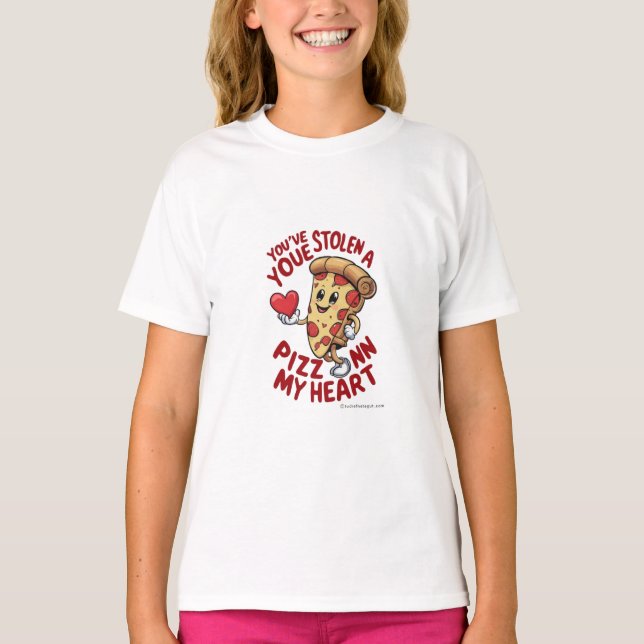 Pizz nn mon coeur T-shirt (Devant)