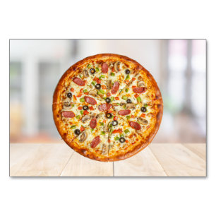Pizza ABA Tact Label Flashcard Carte photo