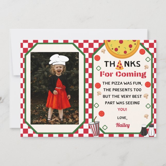 Pizza Anniversaire Merci photo (Devant)