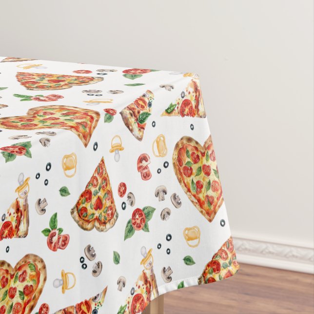 Pizza Baby shower Nappe - Pizza et Pacificateurs (In Situ)