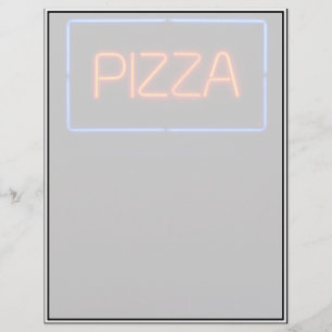 PIZZA Blue et Red Neon Sign