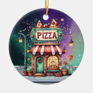 PIZZA Boutique Ornement en céramique