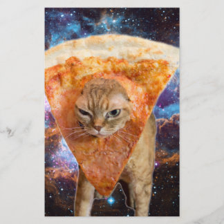 Pizza Chat dans l'espace avec Pizza Slice