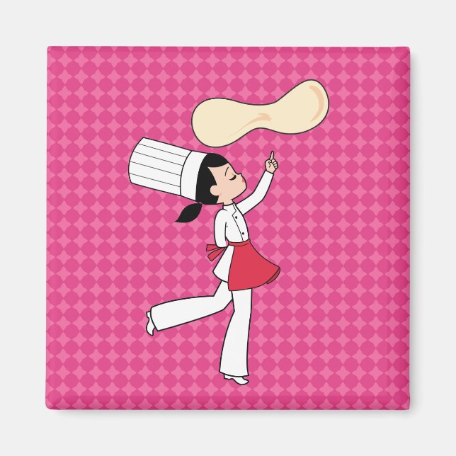 Pizza Chef Fridge Magnet (Devant)