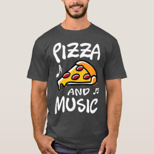 Pizza et musique Clef Musicien Piano T-shirt