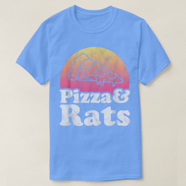 Pizza et Rats ou T-shirt Rat (Design devant)
