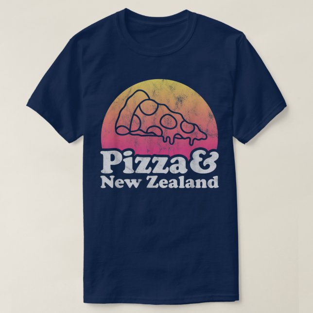Pizza et T-shirt Nouvelle-Zélande (Design devant)