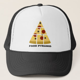 Pizza Food Pyramid Funny Ball Casquette Trucker Ch