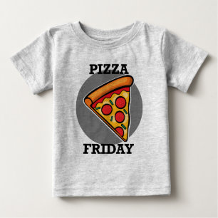 Pizza Friday Design - Baby Fine Jersey T-Shirt