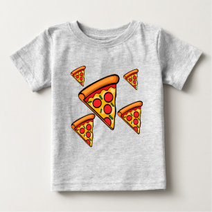 Pizza Friday Design - Baby Fine Jersey T-Shirt