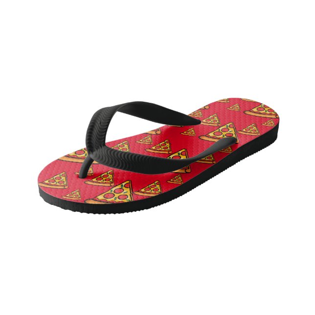 Pizza Friday Design - Les tongs pour enfants (Incliné)