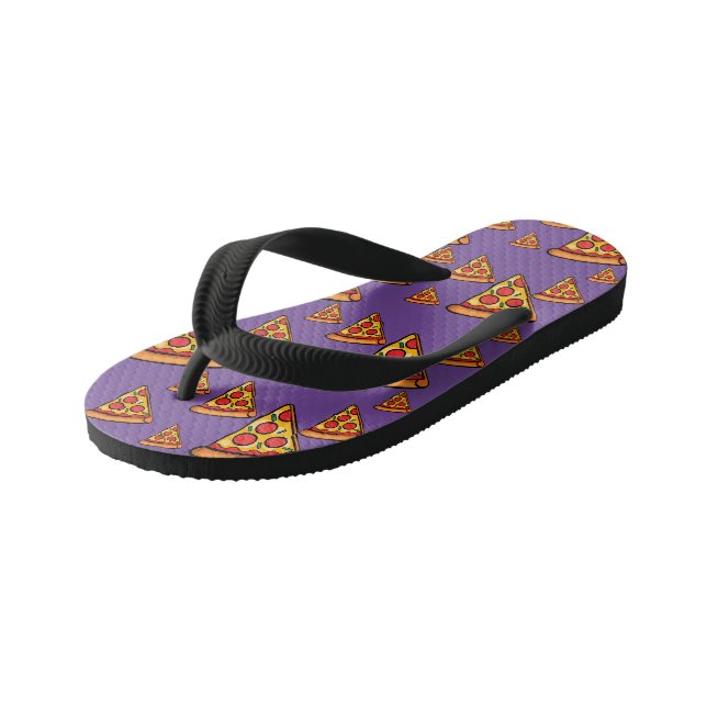 Pizza Friday Design - Les tongs pour enfants (Incliné)
