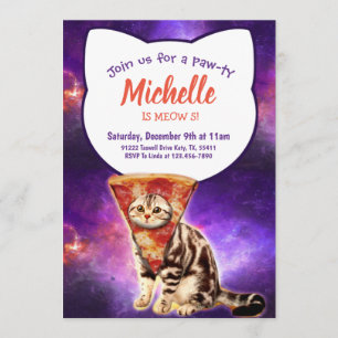 Pizza Head Chat Funny Invitation