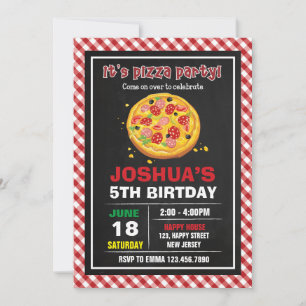 Pizza Invitation Anniversaire