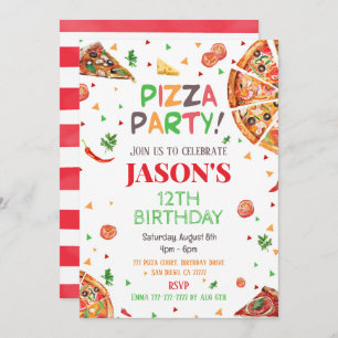 Pizza Invitation Anniversaire