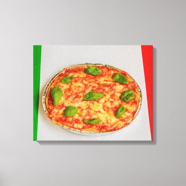 pizza italienne sur toile imprimée (Recto)