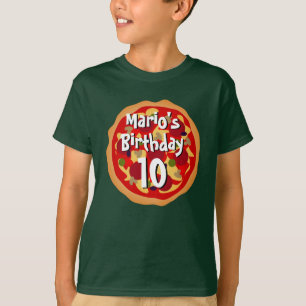 Pizza mignonne T-shirt de fête d'anniversaire pour