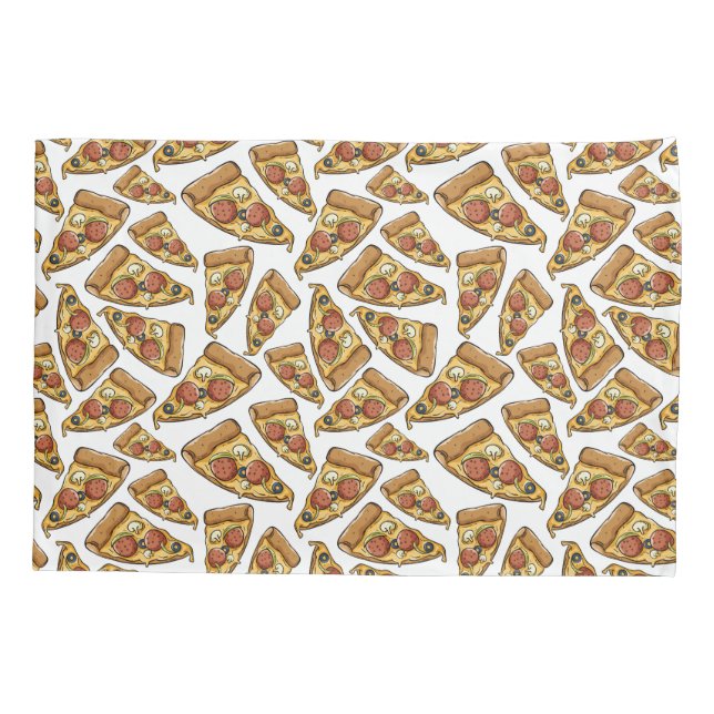Pizza Motif taies d'oreiller (Dos)