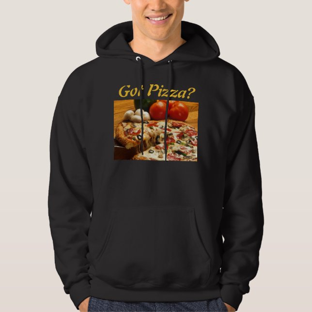 Pizza obtenue ? le sweat - shirt à capuche des (Devant)