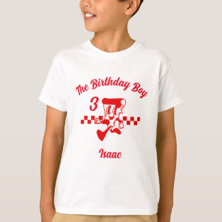 Pizza Party Anniversaire Tshirt pour enfants