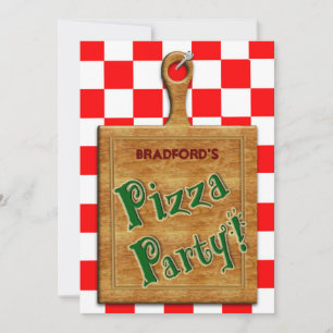 PIZZA PARTY - INVITATION MULTIBULE -