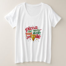 Pizza Qui Fait Votre Coeur Sourire T-shirt | Amusa