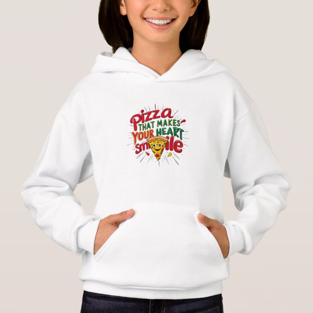 Pizza Qui Fait Votre Coeur Sourire T-shirt | Amusa (Devant)