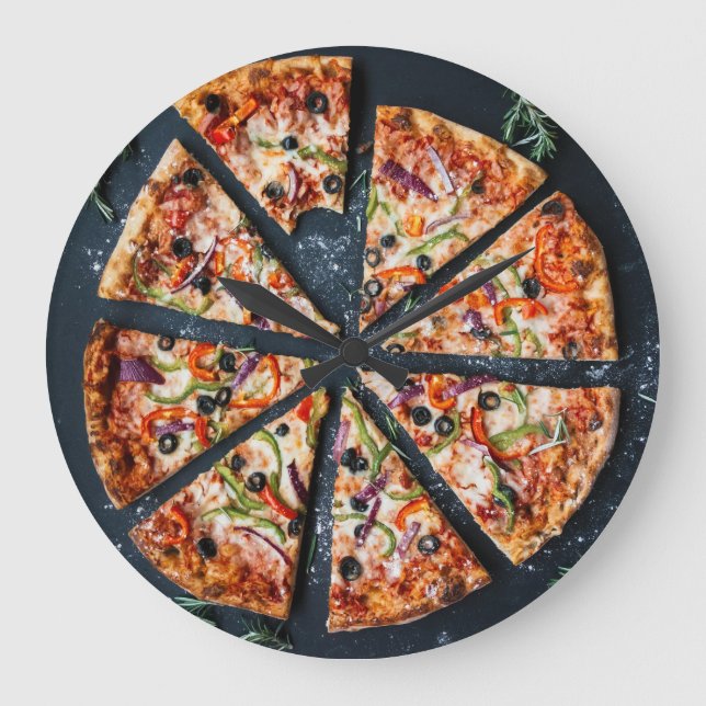 Pizza Restaurant Italien Art Horloge (Recto)