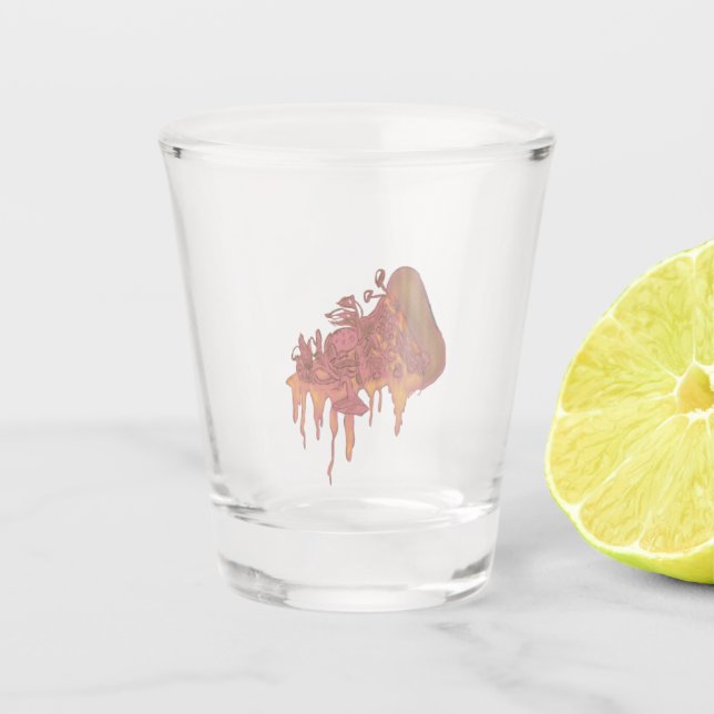 PIZZA ROSE VERRE TISSÉ (Devant)