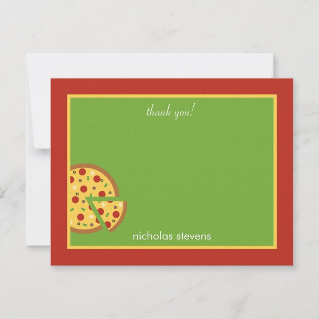 Pizza Slices - Carte de remerciements (Devant)