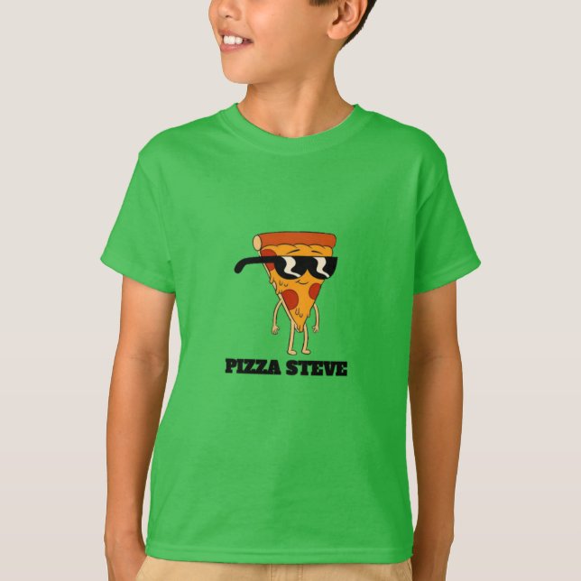 Pizza Steve T-Shirt Pour Enfants (Devant)