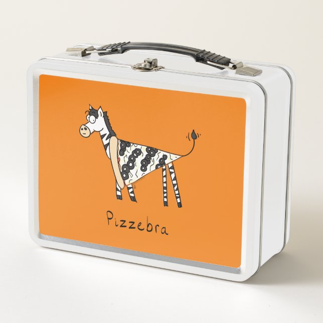 Pizzebra Pizza Zebra Lunch Box (Devant)
