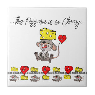 Pizzeria en céramique carreaux de souris si Cheesy