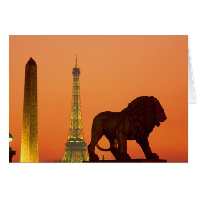Place de la Concorde; Tour Eiffel; Obélisque; (Devant horizontal)