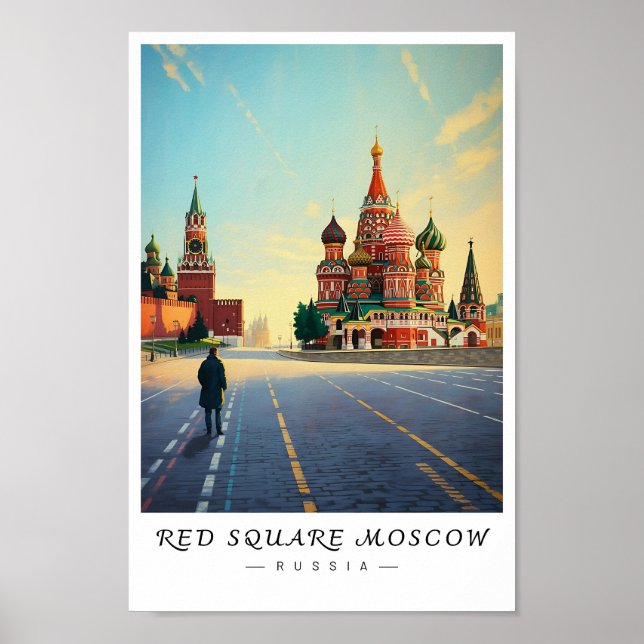 Place Rouge Moscou Russie décoration murale, Paysa (Devant)