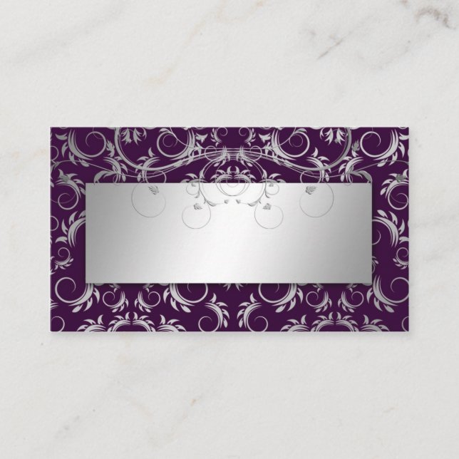 Placement 311 Carte de place Argent Divine Eggplant (Devant)