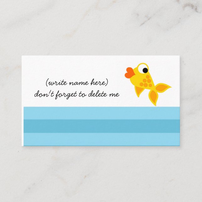 PLACEMENT 311 GOLD FINZ CARTE DE NOM DE LIEU (Devant)