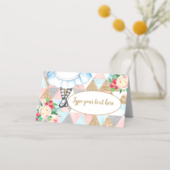 Placement Alice au pays des merveilles Carte de la place de  (Devant)