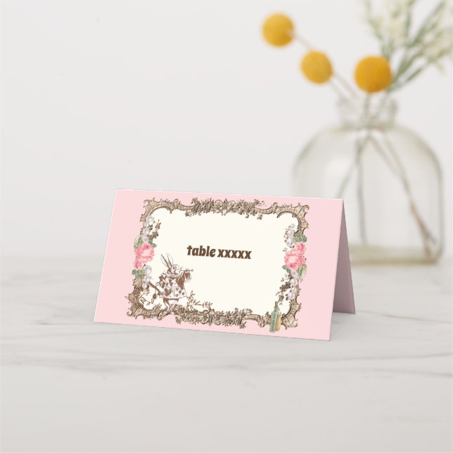 Placement alice au pays des merveilles, Carte de Place (Devant)