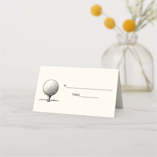 Placement Bal de golf sur la carte d'escorte Carte Place Ivo
